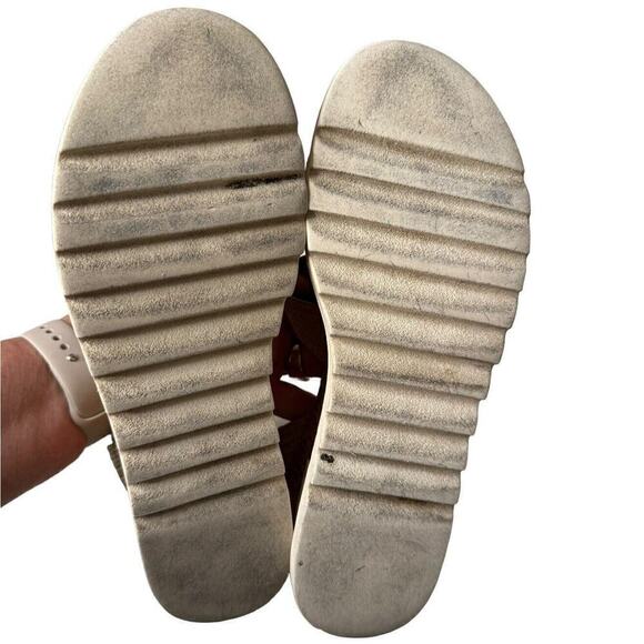 Steve Madden Bandi Platform Wedge Comfort Sandal Women's Size 8 Tan 23431 - Picture 7 of 7